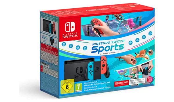 Nintendo Switch Neon Console & Nintendo Switch Sports Bundle