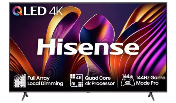 Hisense 55 In 55E7NQTUK Pro Smart 4K UHD HDR QLED Freely TV