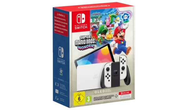 Nintendo Switch OLED Super Mario Bros. Wonder Bundle - White