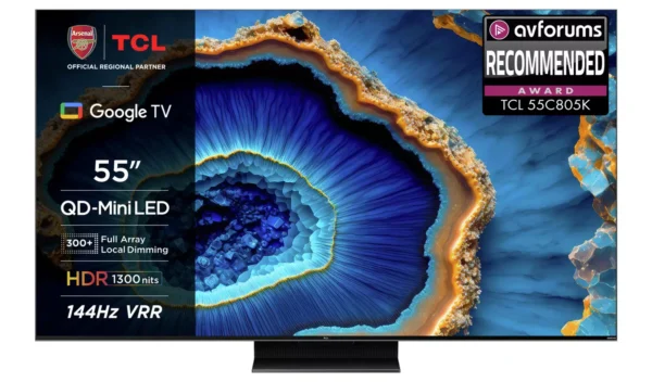 TCL 55 Inch 55C805K Mini-LED 4K Ultra HD HDR Smart TV