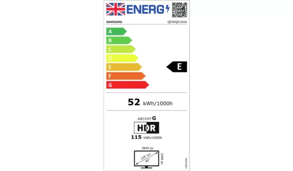 Samsung 50 Inch QE50QE1DAU Smart 4K UHD HDR QLED TV - Image 10