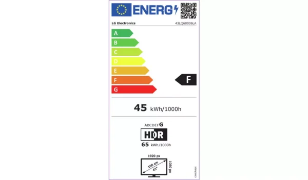 LG 43 Inch 43LQ60006LA Smart FHD HDR TV - Image 12