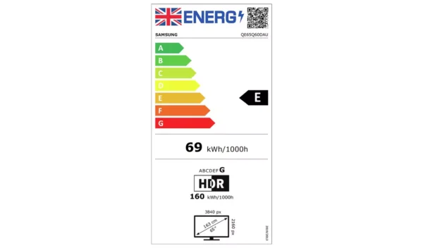 Samsung 65 Inch QE65Q60DAUXXU Smart 4K UHD HDR QLED TV - Image 12