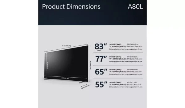 Sony 55 Inch XR55A80LU Smart 4K UHD HDR OLED Freeview TV - Image 16