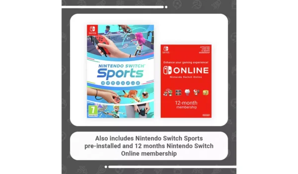Nintendo Switch Neon Console & Nintendo Switch Sports Bundle - Image 3