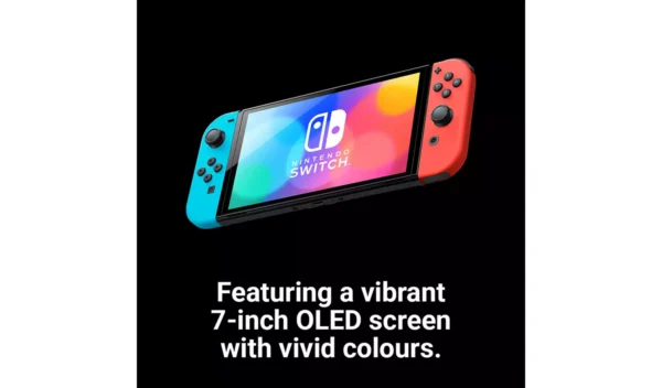 Nintendo Switch OLED Console - Neon Blue & Neon Red - Image 3