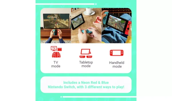 Nintendo Switch Neon Console & Nintendo Switch Sports Bundle - Image 4