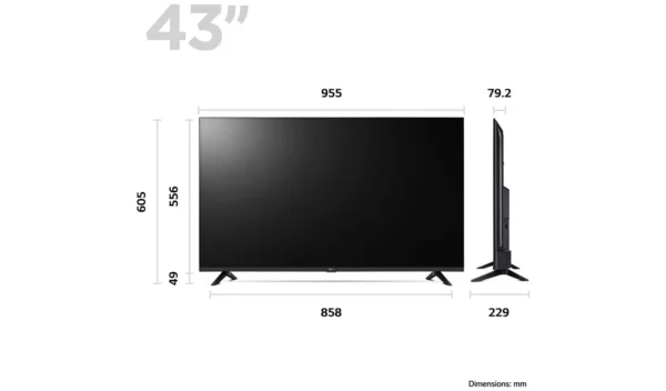 LG 43 Inch 43LQ60006LA Smart FHD HDR TV - Image 10