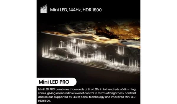 Hisense 55 In 55U7NQTUK Smart 4K UHD HDR Mini LED Freely TV - Image 6