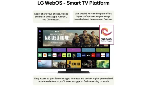 LG 50 Inch 50UT91006LA Smart 4K UHD HDR LED Freeview TV - Image 6