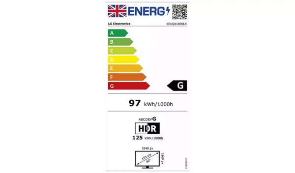LG 60 Inch 60UQ81006LB Smart 4K UHD HDR LED Freeview TV - Image 7