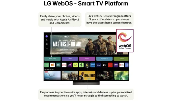 LG 65 Inch OLED65C44LA Smart 4K HDR OLED Freeview TV - Image 6