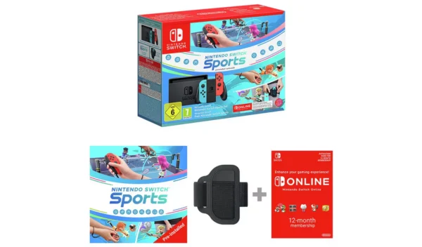 Nintendo Switch Neon Console & Nintendo Switch Sports Bundle - Image 9
