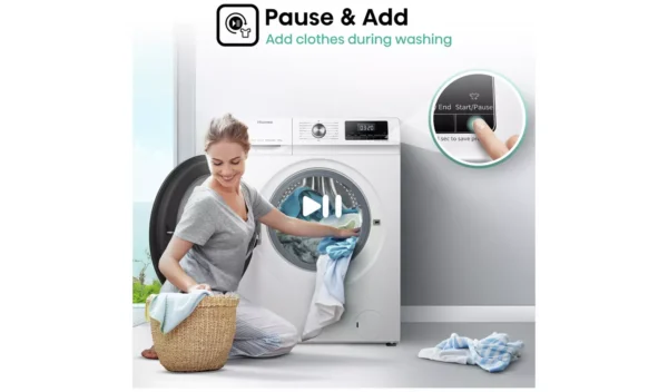 Hisense WFQA8014EVJM 8KG 1400 Spin Washing Machine - White - Image 10