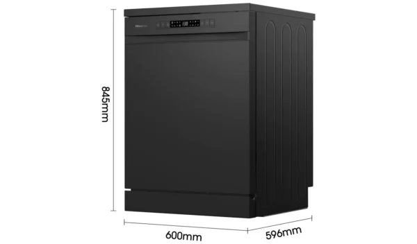 Hisense HS622E90BUK Full Size Dishwasher - Black - Image 12