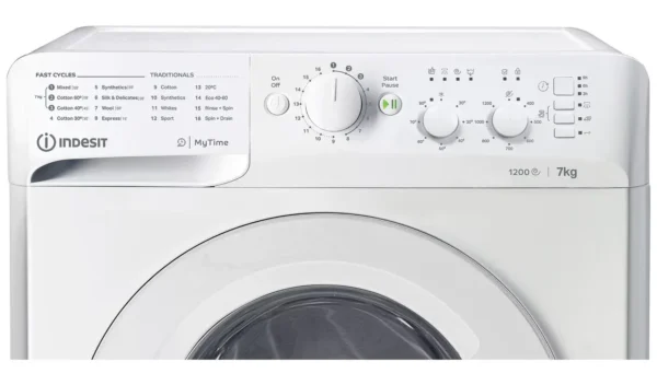 Indesit MTWC71252WUK 7KG 1200 Spin Washing Machine - White - Image 2