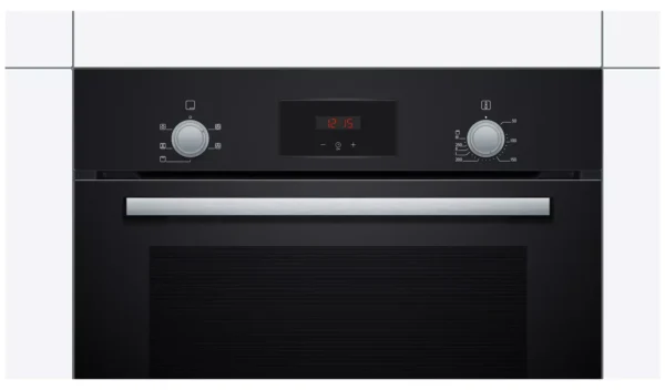 Bosch HHF113BA0B 60cm Built In Single Electric Oven - Black - Image 2