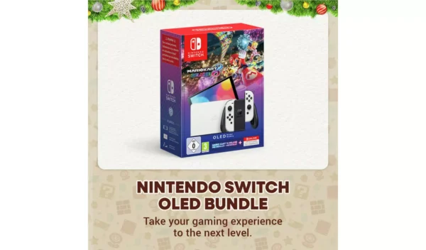Nintendo Switch OLED Mario Kart 8 Bundle - White - Image 2