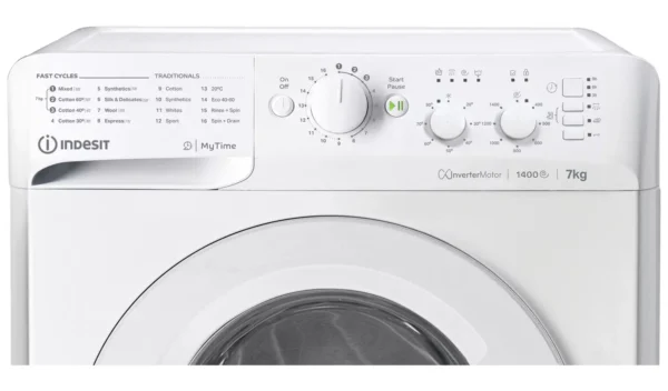 Indesit MTWC71485WUK 7KG 1400 Spin Washing Machine - White - Image 2