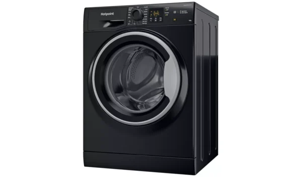 Hotpoint NSWM1046BSUK 10KG 1400 Spin Washing Machine - Black - Image 2