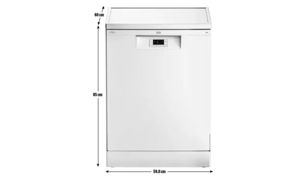 Beko BDFN15430W Full Size Dishwasher - White - Image 8