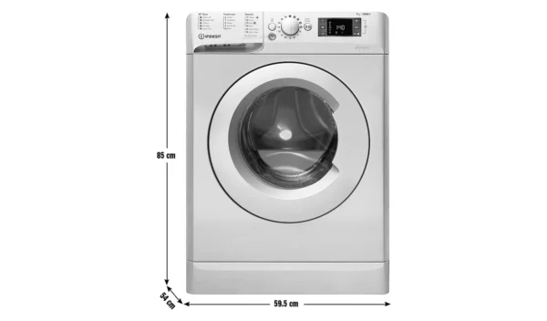 Indesit BWE 71452S UK N 7KG 1400 Spin Washing Machine Silver - Image 3