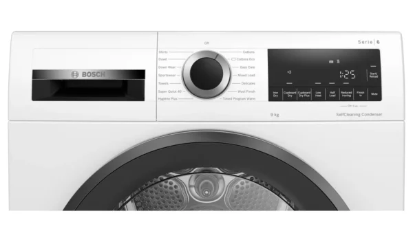 Bosch WQG24509GB 9KG Heat Pump Tumble Dryer - White - Image 3