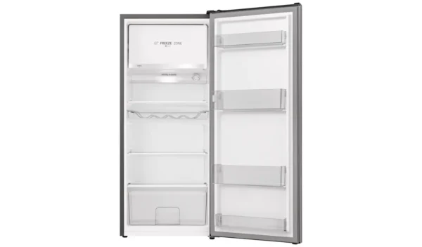 Hisense RR220D4BDE Freestanding Retro Fridge - Silver - Image 6