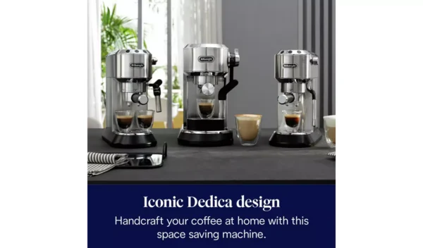 De'Longhi EC885.M Dedica Arte Espresso Coffee Machine - Image 3