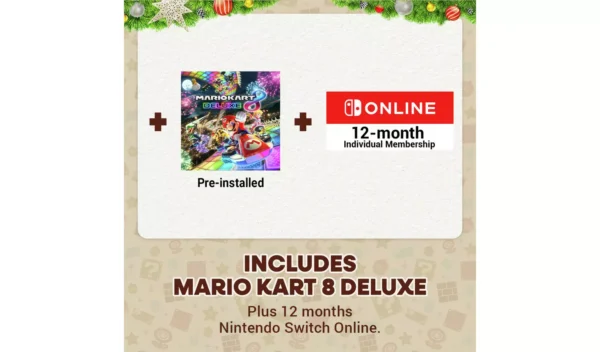 Nintendo Switch OLED Mario Kart 8 Bundle - White - Image 4
