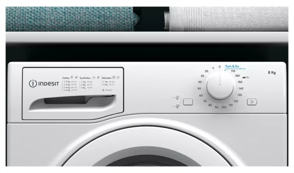Indesit I2D81WUK 8KG Condenser Tumble Dryer - White - Image 4