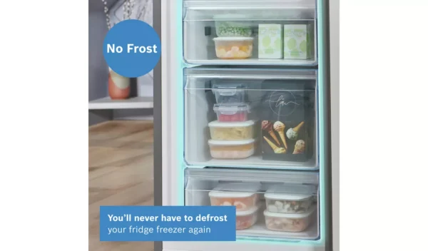 Bosch KGN34NLEAG Fridge Freezer - Stainless Steel - Image 4