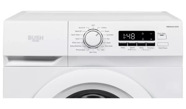 Bush WMSAA914EW 9KG 1400 Spin Washing Machine - White - Image 5