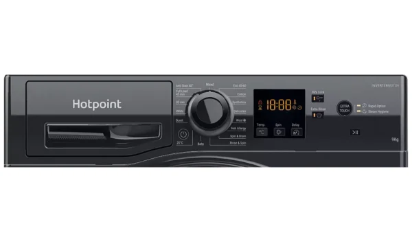 Hotpoint NSWM946BSUK 9KG 1400 Spin Washing Machine - Black - Image 5