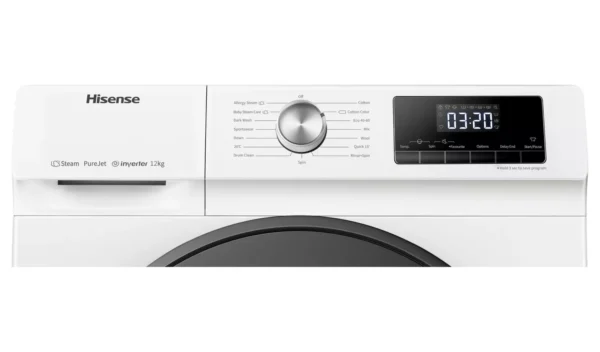 Hisense WFQA1214EVJM 12KG 1400 Spin Washing Machine - White - Image 5