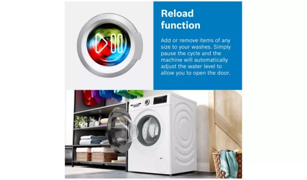 Bosch WGE03408GB 8KG 1400 Spin Washing Machine - White - Image 4