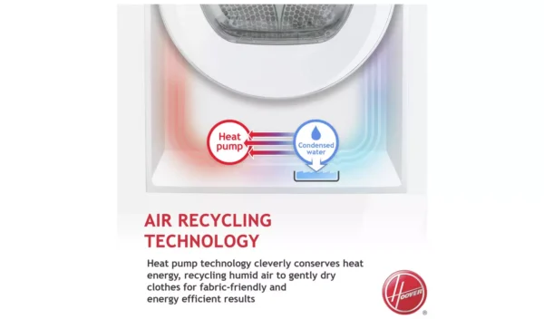 Hoover HLE H8A2DE 80 8KG Heat Pump Tumble Dryer - White - Image 5