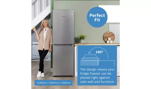 Bosch KGN34NLEAG Fridge Freezer - Stainless Steel - Image 5