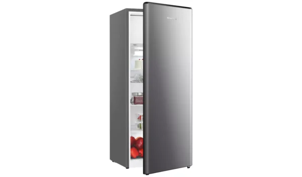 Hisense RR220D4BDE Freestanding Retro Fridge - Silver - Image 3