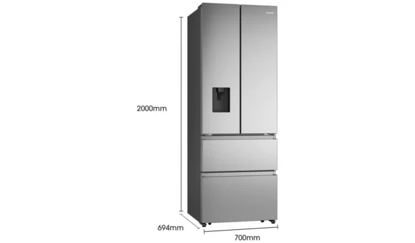 Hisense RF632N4WIE American Fridge Freezer - Silver - Image 6