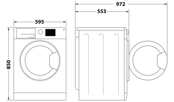 Indesit MTWC71252WUK 7KG 1200 Spin Washing Machine - White - Image 7