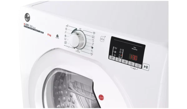 Hoover HLE H8A2DE 80 8KG Heat Pump Tumble Dryer - White - Image 8