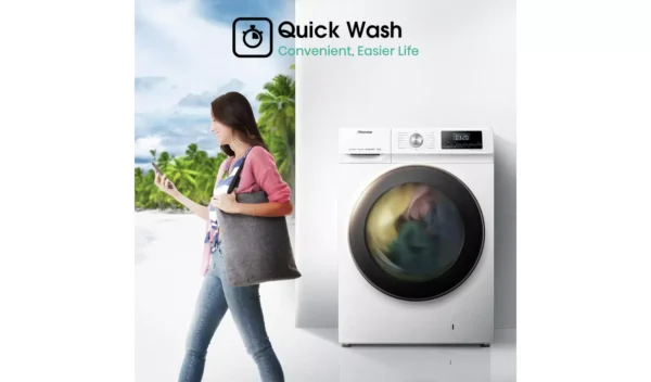 Hisense WFQA8014EVJM 8KG 1400 Spin Washing Machine - White - Image 9